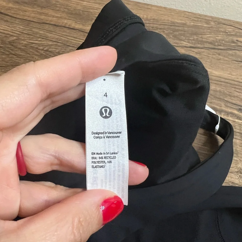Lululemon Envital Bra D/DD Cup Black Size 4 NWT Medium Support - Picture 5 of 6